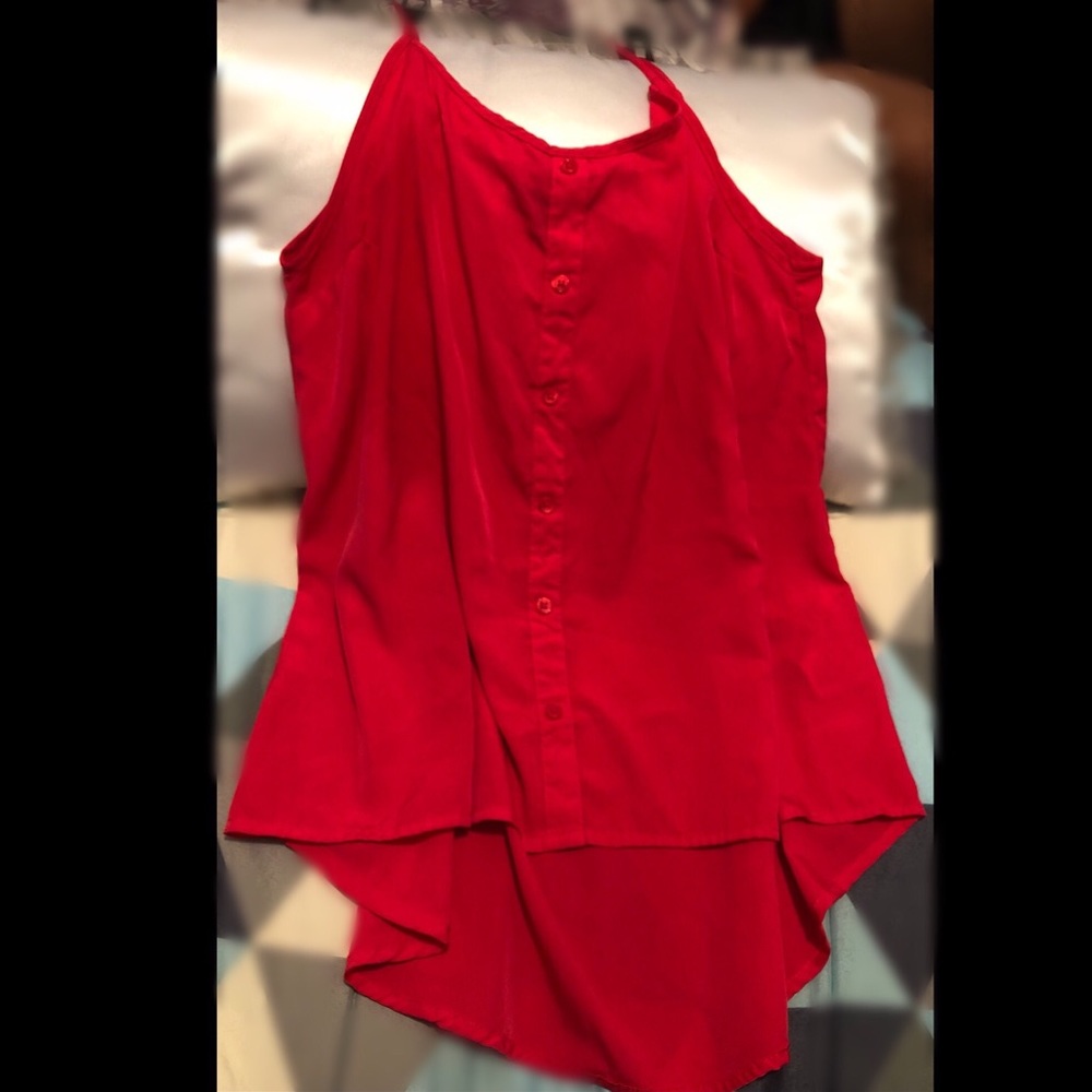 Tank top over size blouse